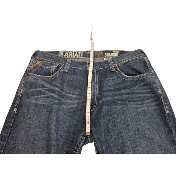 Ariat M5 Slim Straight Jeans Men's 41x34 Blue Denim - Picture 14 of 16